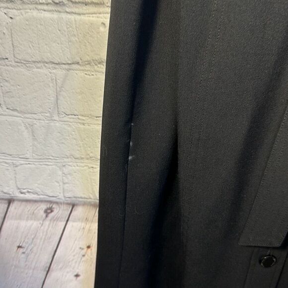 Calvin Klein Button Down Belted Black Dress Cap Sleeves size 6 - Picture 3 of 9